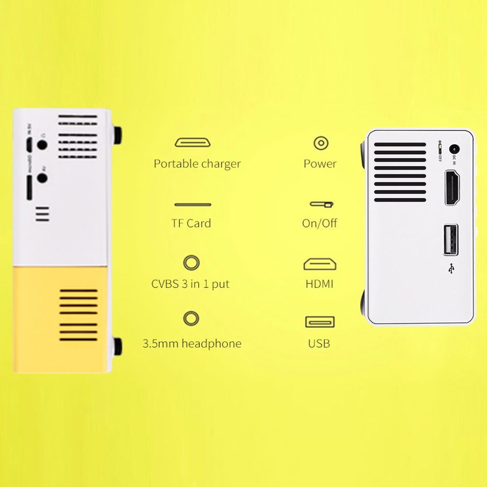 Projecteur multimédia YG300 Mini projecteur de poche